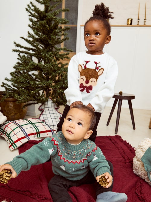 Trui met kerstprint - Kiabi