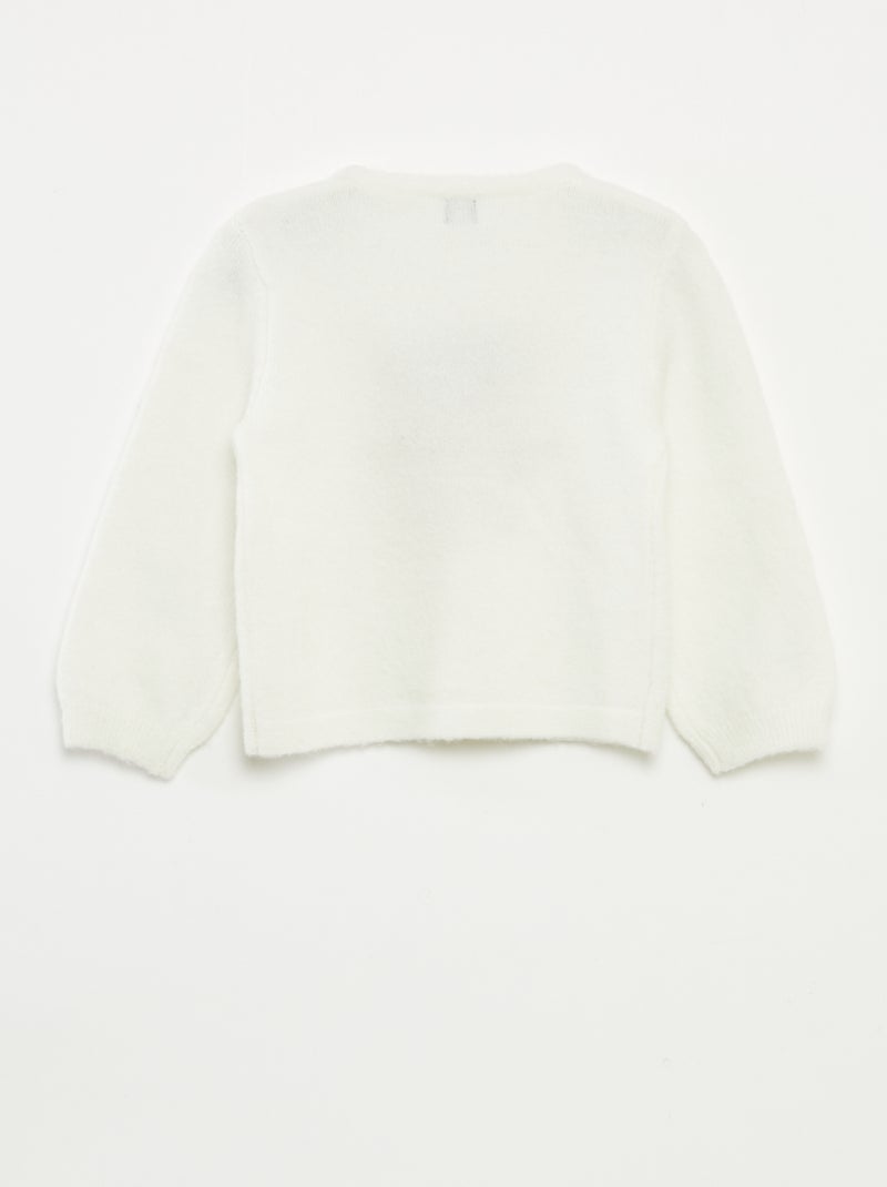 Trui met kerstprint Wit - Kiabi