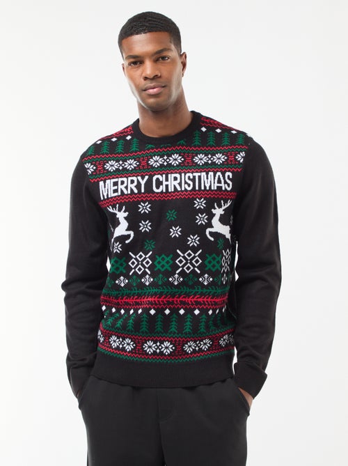 Trui met kerstprint - Kiabi