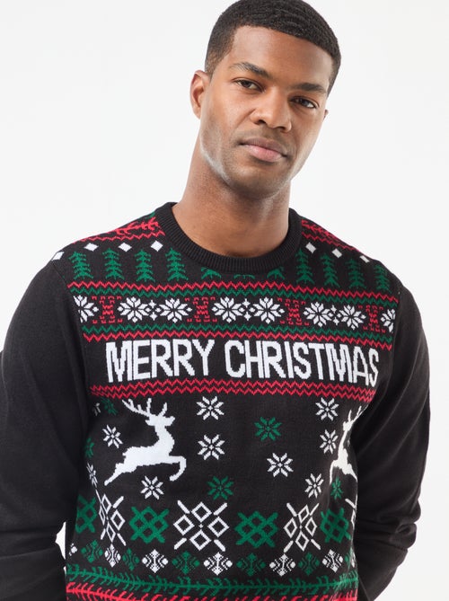 Trui met kerstprint - Kiabi