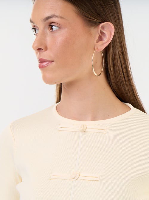 Trui met mandarijndetails - Kiabi