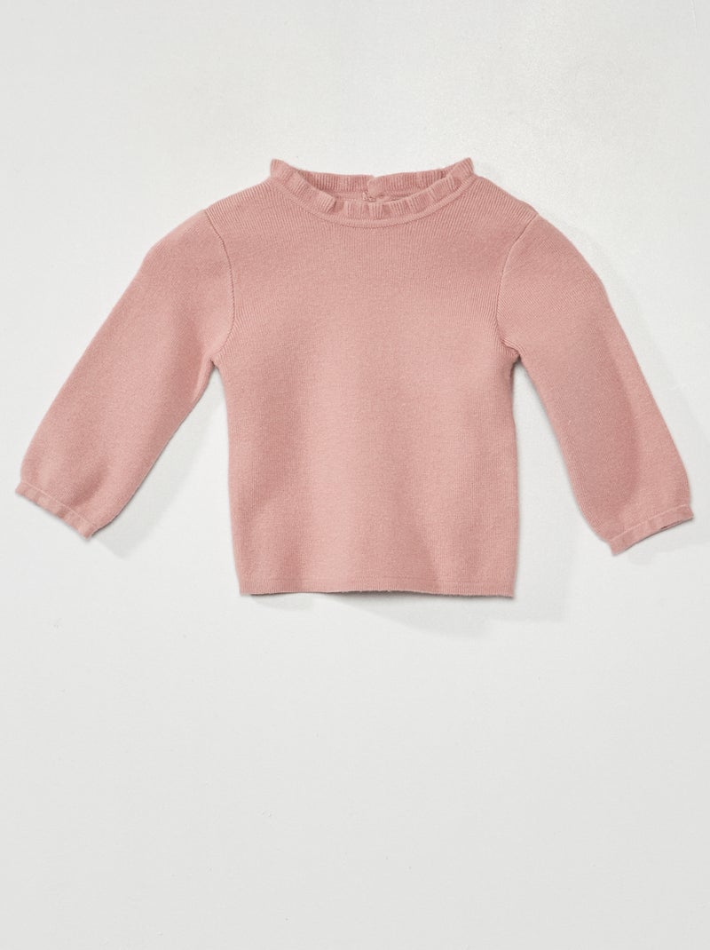 Trui met opstaande kraag ROSE - Kiabi