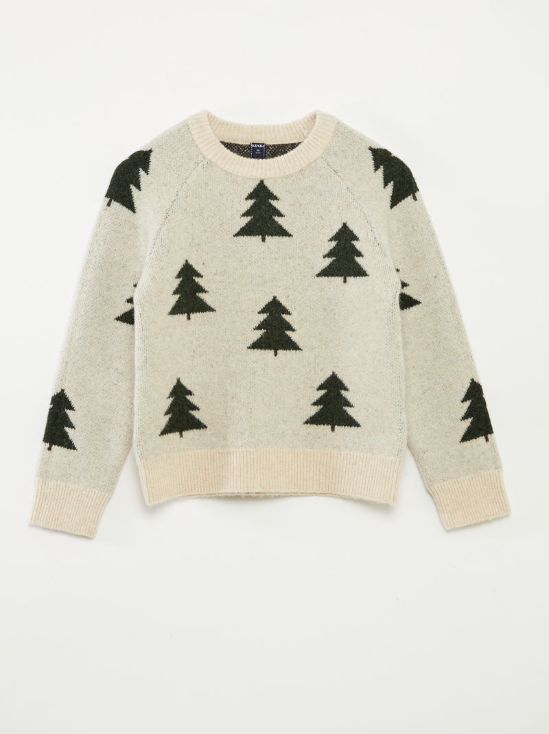 Trui met ronde hals Biege - Kiabi