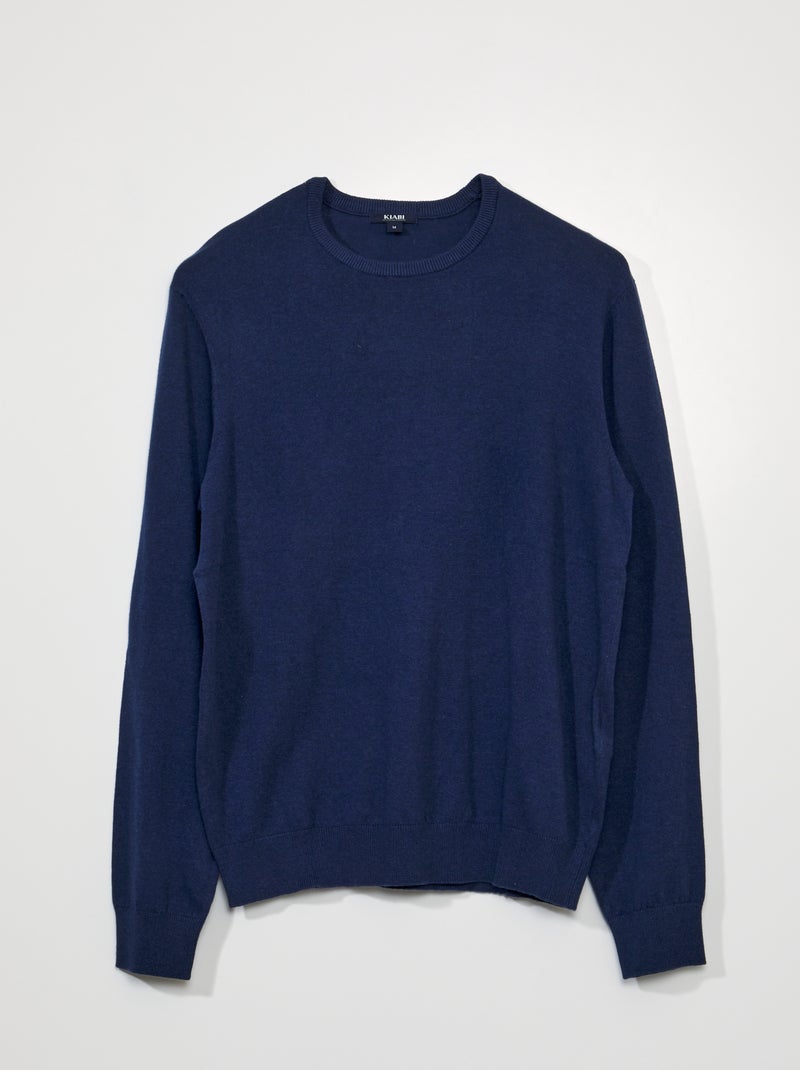 Trui met ronde hals BLAUW - Kiabi