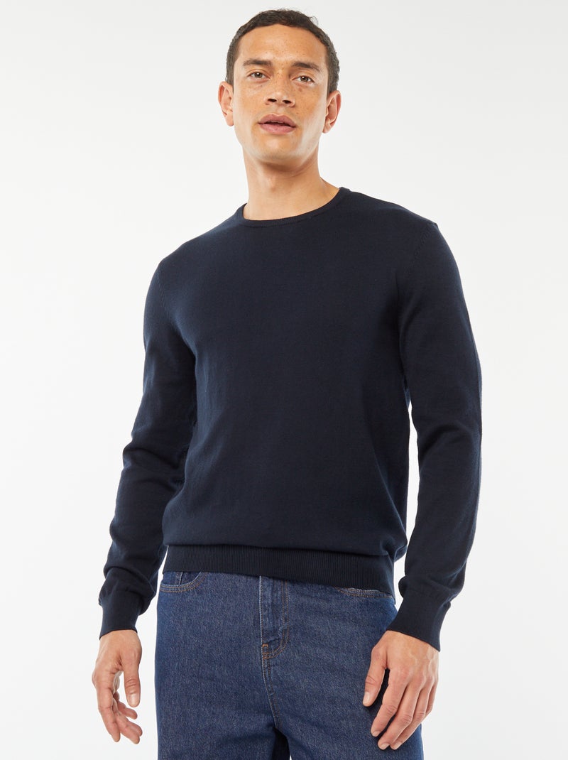 Trui met ronde hals BLAUW - Kiabi
