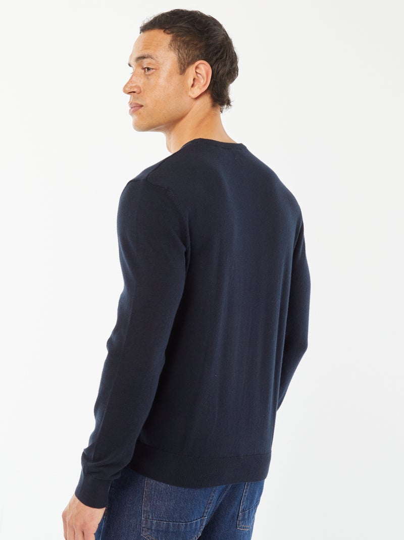 Trui met ronde hals BLAUW - Kiabi