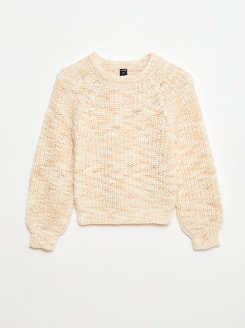 Trui met ronde hals en lange mouwen - Kiabi