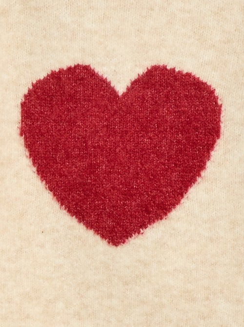 Trui met ronde hals en motiefje - Kiabi