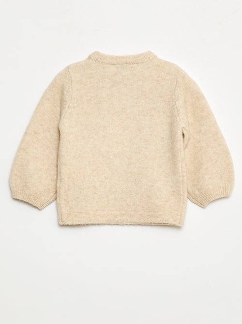 Trui met ronde hals en motiefje - Kiabi