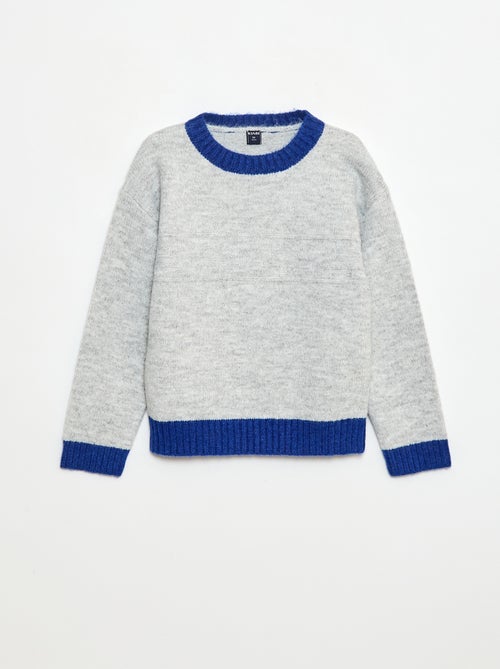 Trui met ronde hals en sierdetail - Kiabi