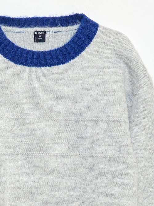 Trui met ronde hals en sierdetail - Kiabi