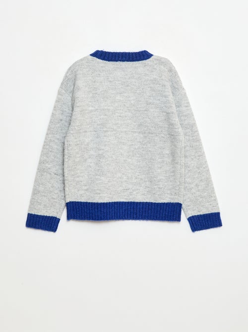 Trui met ronde hals en sierdetail - Kiabi