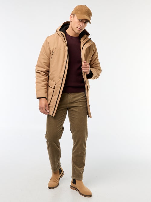 Trui met ronde hals en wafeltextuur - Kiabi