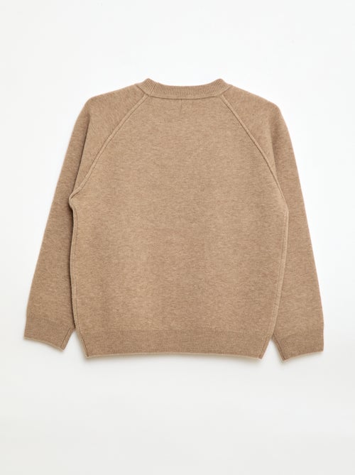 Trui met ronde hals en zachte touch - Kiabi