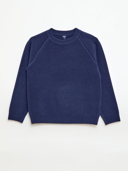 Trui met ronde hals en zachte touch - Kiabi