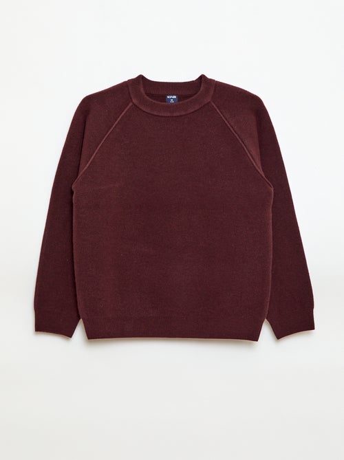 Trui met ronde hals en zachte touch - Kiabi