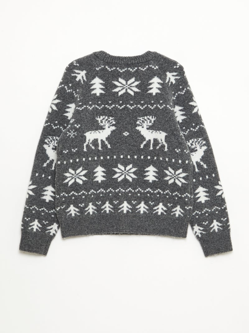 Trui met ronde hals Grijs - Kiabi