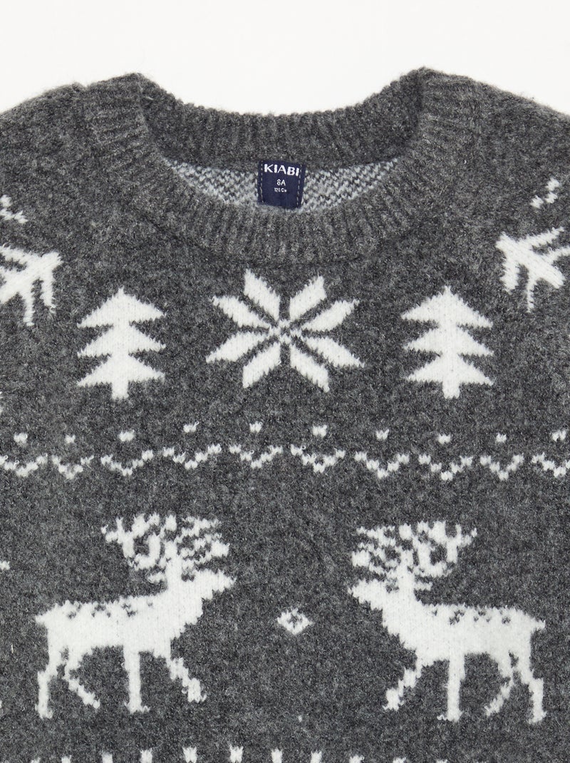 Trui met ronde hals Grijs - Kiabi