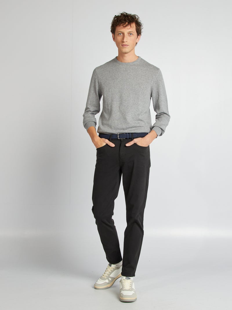 Trui met ronde hals GRIJS - Kiabi