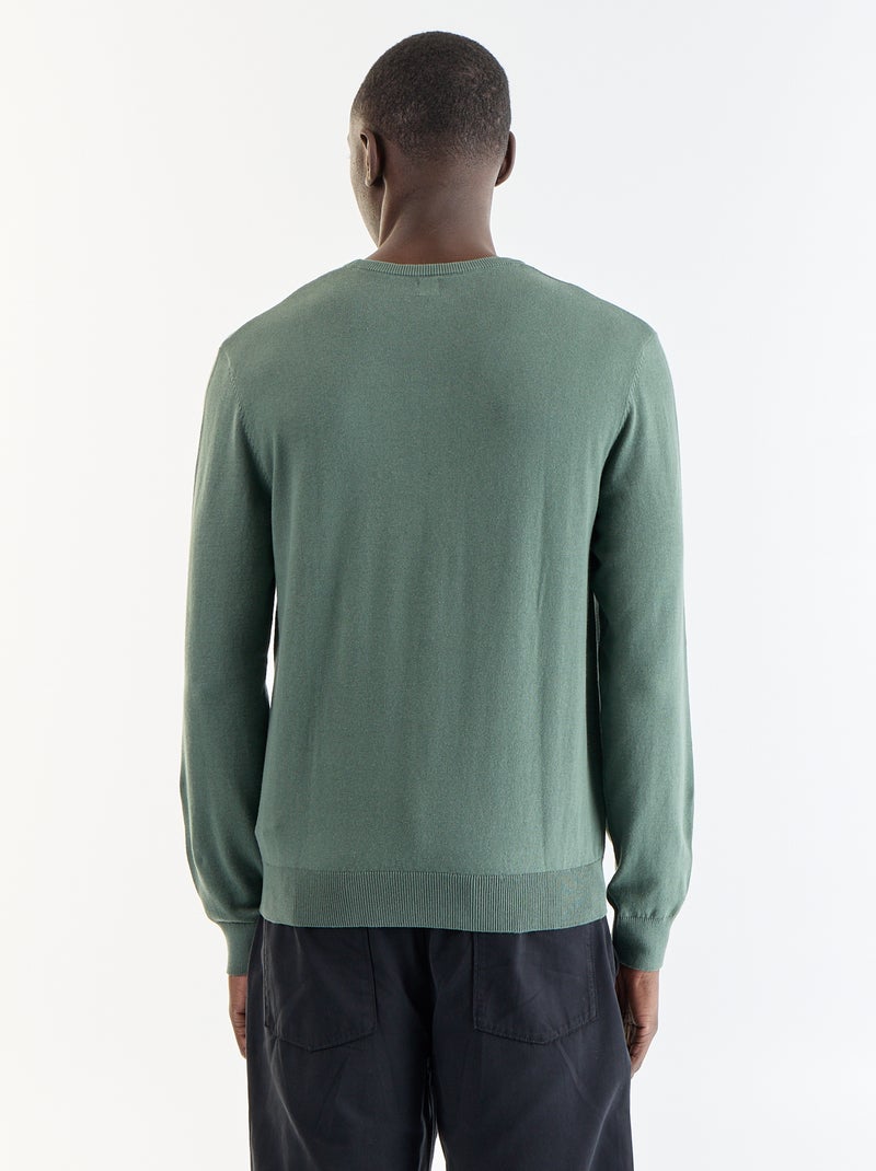Trui met ronde hals Groen - Kiabi