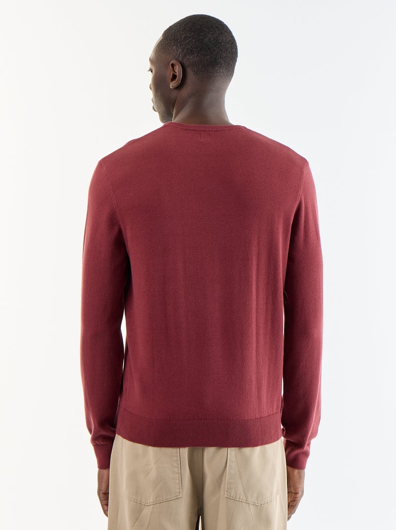 Trui met ronde hals Rood - Kiabi