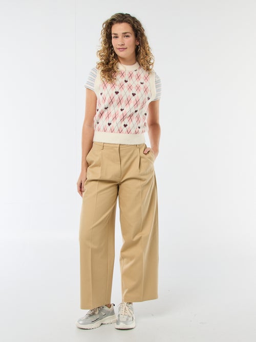 Trui met ruitenprint - Valentijnsdag - Kiabi