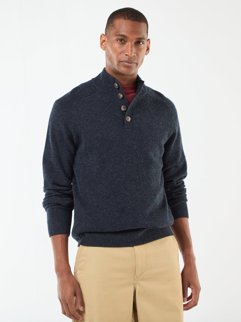 Trui met schipperskraag Blauw - Kiabi