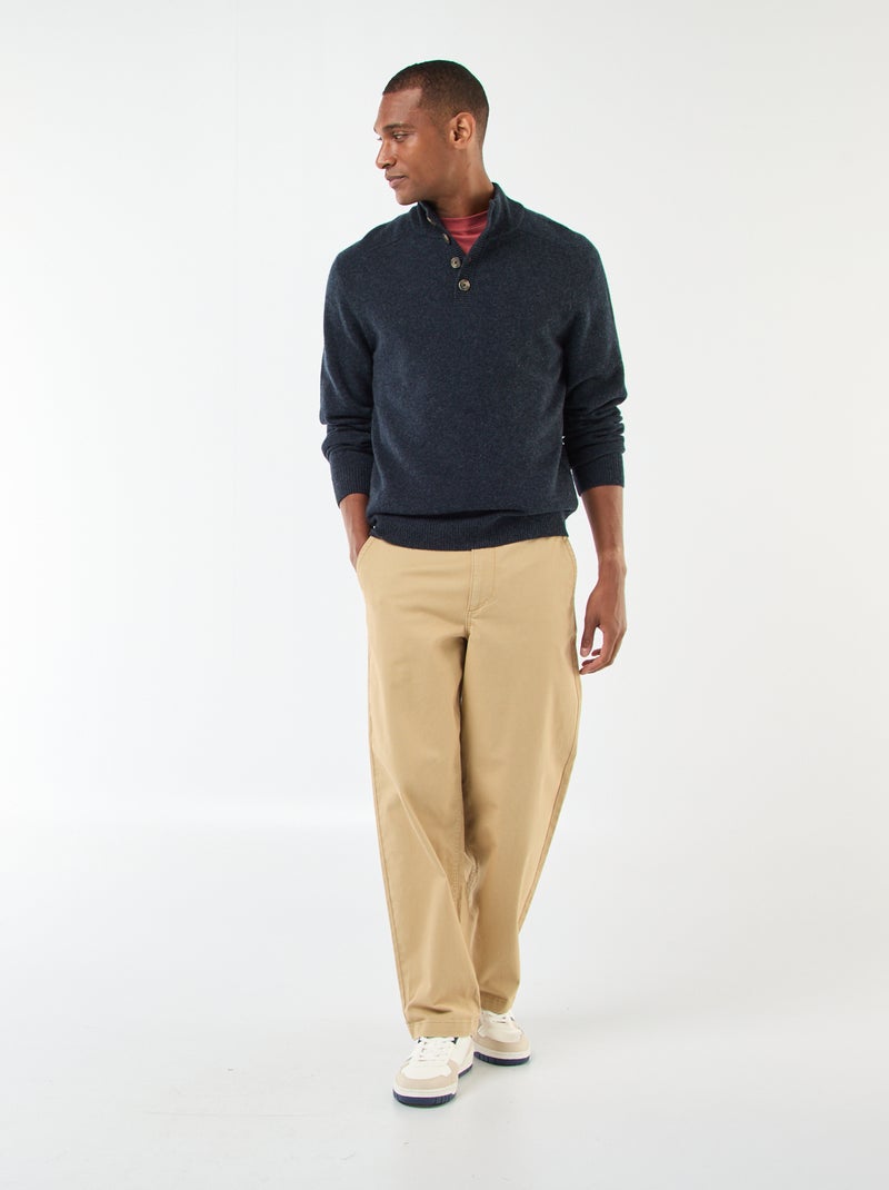 Trui met schipperskraag Blauw - Kiabi