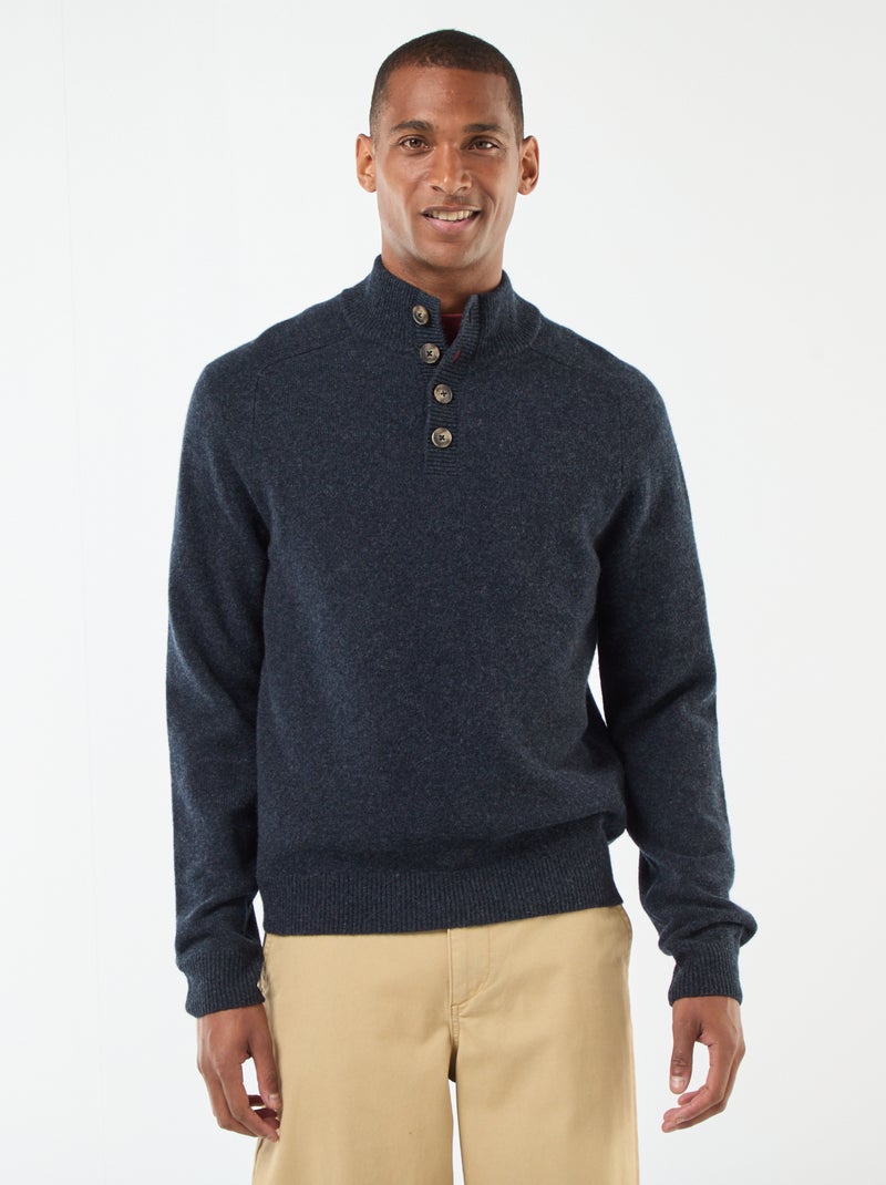 Trui met schipperskraag Blauw - Kiabi