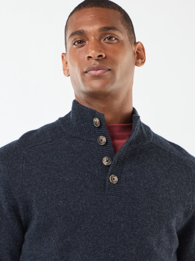 Trui met schipperskraag Blauw - Kiabi