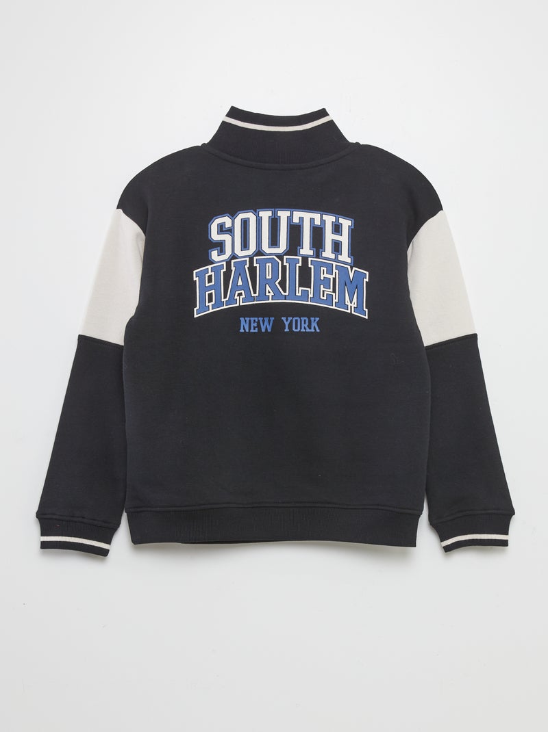 Trui met schipperskraag ZWART - Kiabi