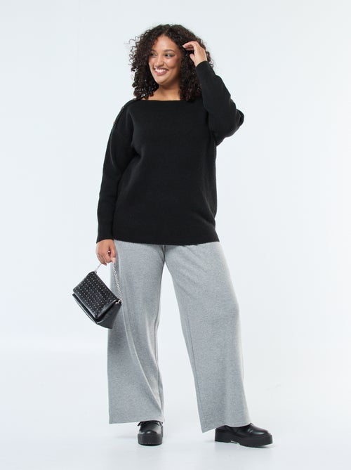 Trui met schouderknopen - Kiabi