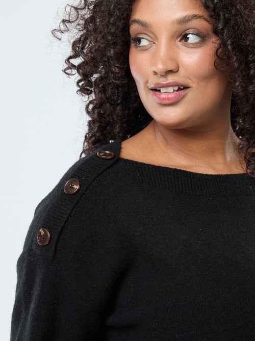 Trui met schouderknopen - Kiabi