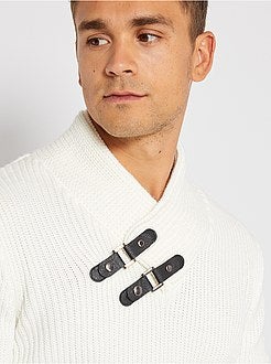 Trui met sjaalkraag - Kiabi