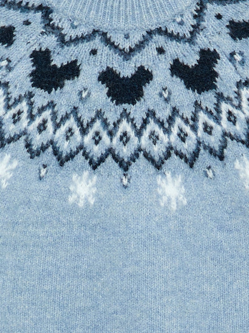 Trui 'Mickey' 'Disney' met ronde hals Blauw - Kiabi