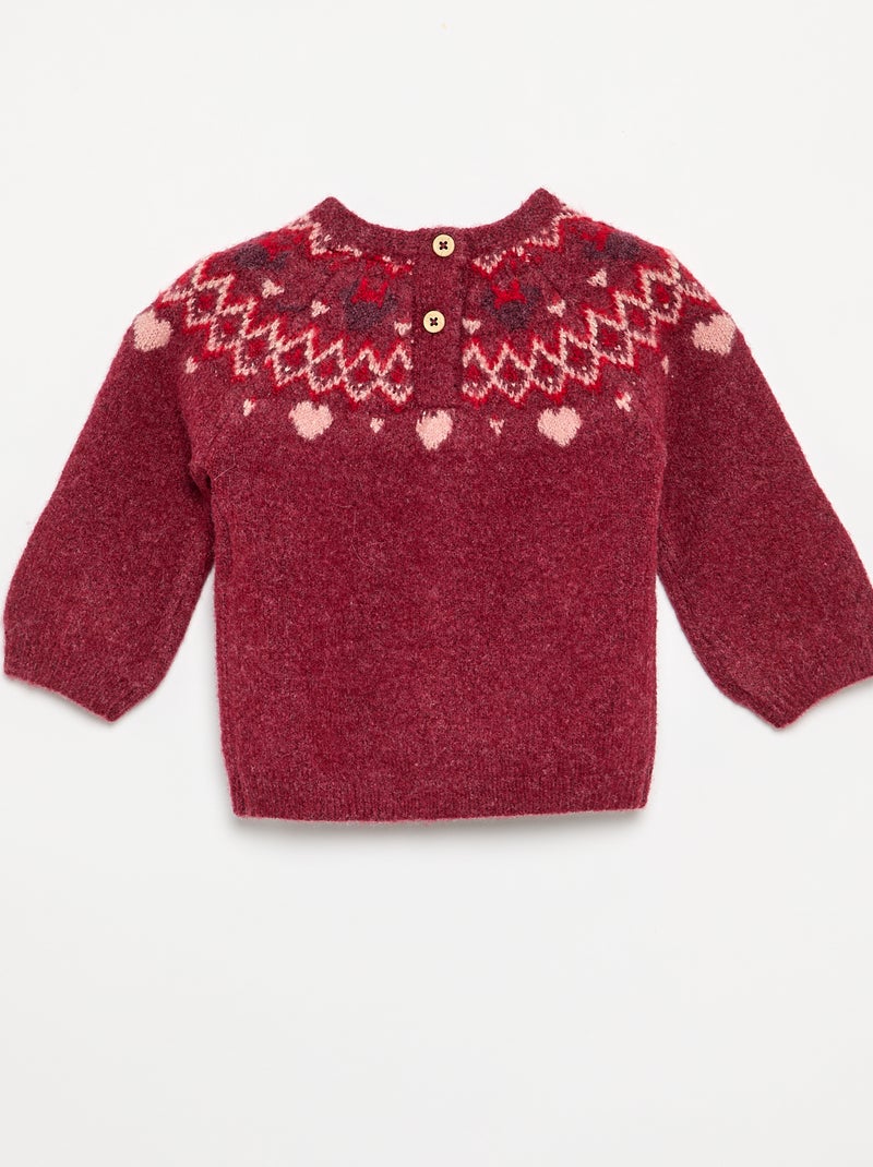 Trui 'Minnie' 'Disney' met ronde hals 'Kerst' Rood - Kiabi
