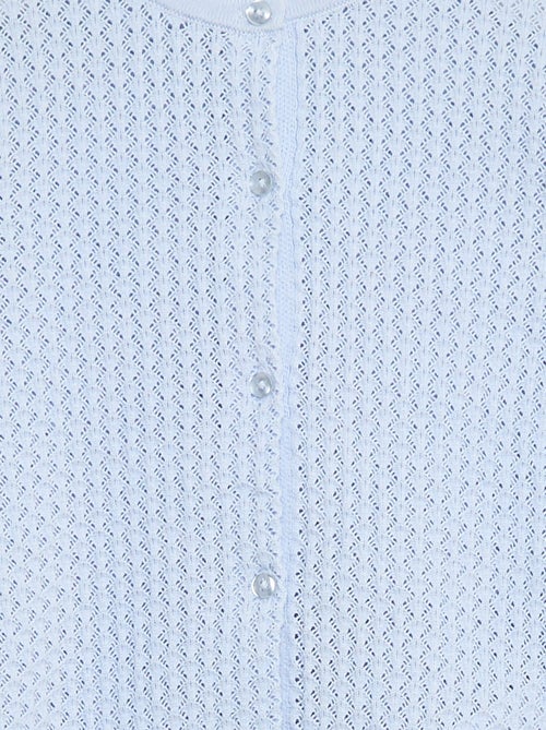 Trui van ajourtricot met ronde hals - Kiabi