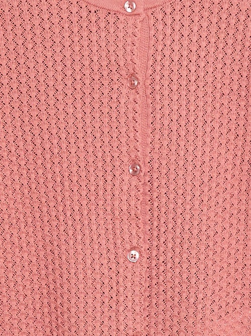 Trui van ajourtricot met ronde hals - Kiabi