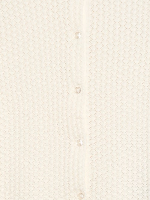 Trui van ajourtricot met ronde hals - Kiabi