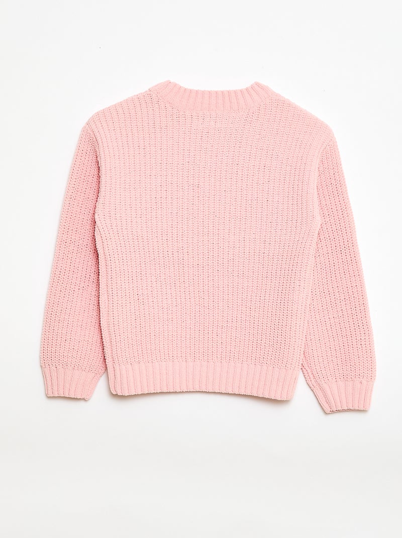 Trui van chenillebreisel Rose - Kiabi