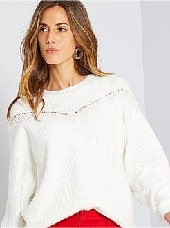 Trui van donzig tricot - Kiabi