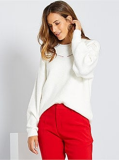 Trui van donzig tricot - Kiabi