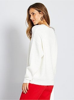 Trui van donzig tricot - Kiabi