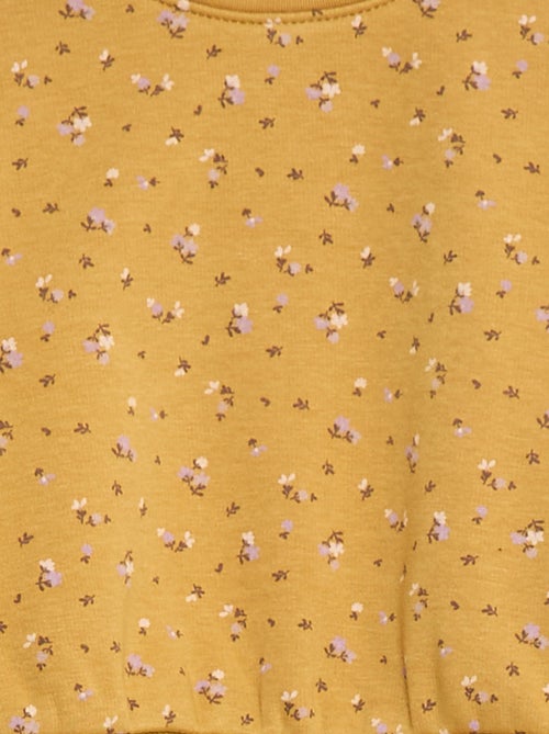 Trui van fleecestof met motiefje - Kiabi