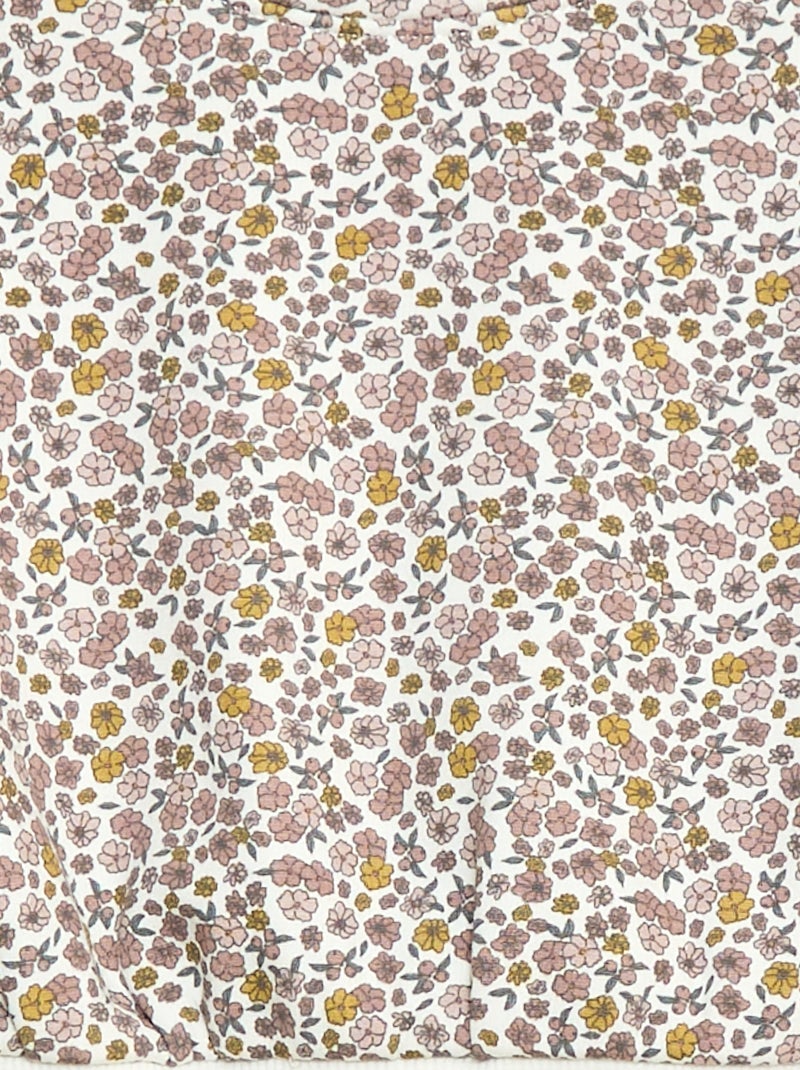 Trui van fleecestof met motiefje Wit - Kiabi