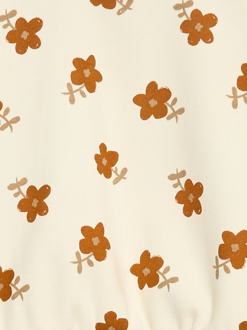 Trui van fleecestof met motiefje - Kiabi