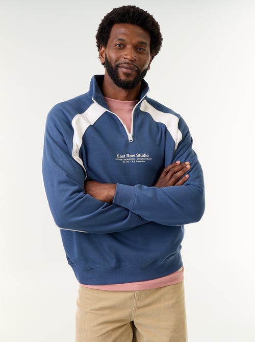 Trui van French Terry met ritskraag - Kiabi Trui van French Terry met ritskraag - Kiabi