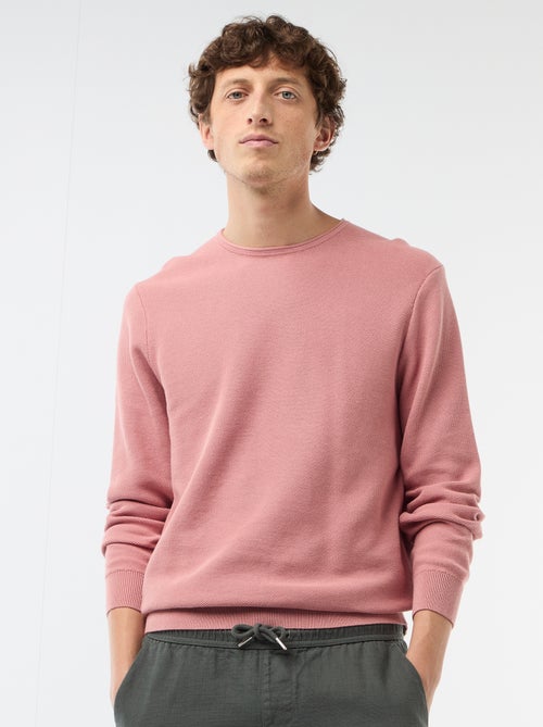 Trui van gewafelde stof - Kiabi