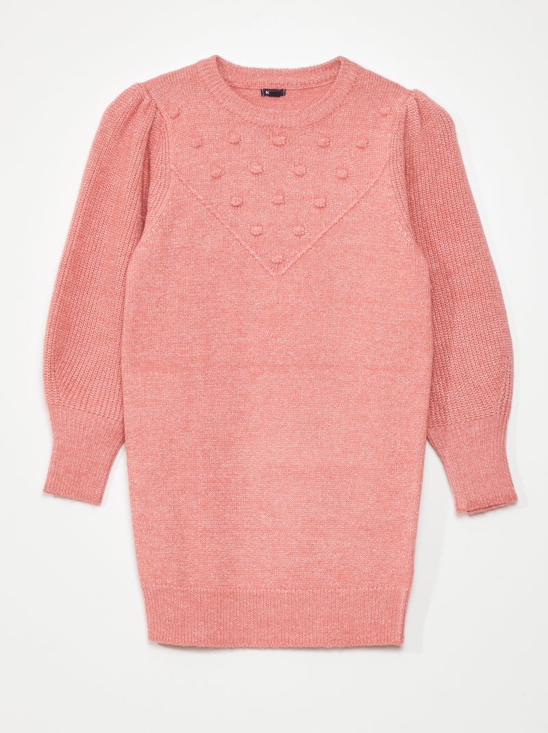 Trui van iriserend tricot ROSE - Kiabi