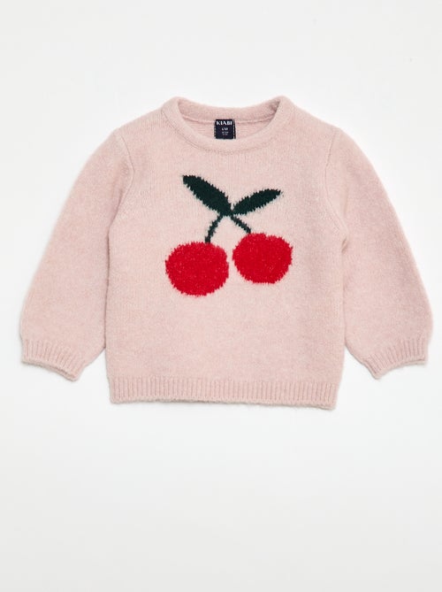 Trui van jerseytricot met fantasiepatroon - Kiabi
